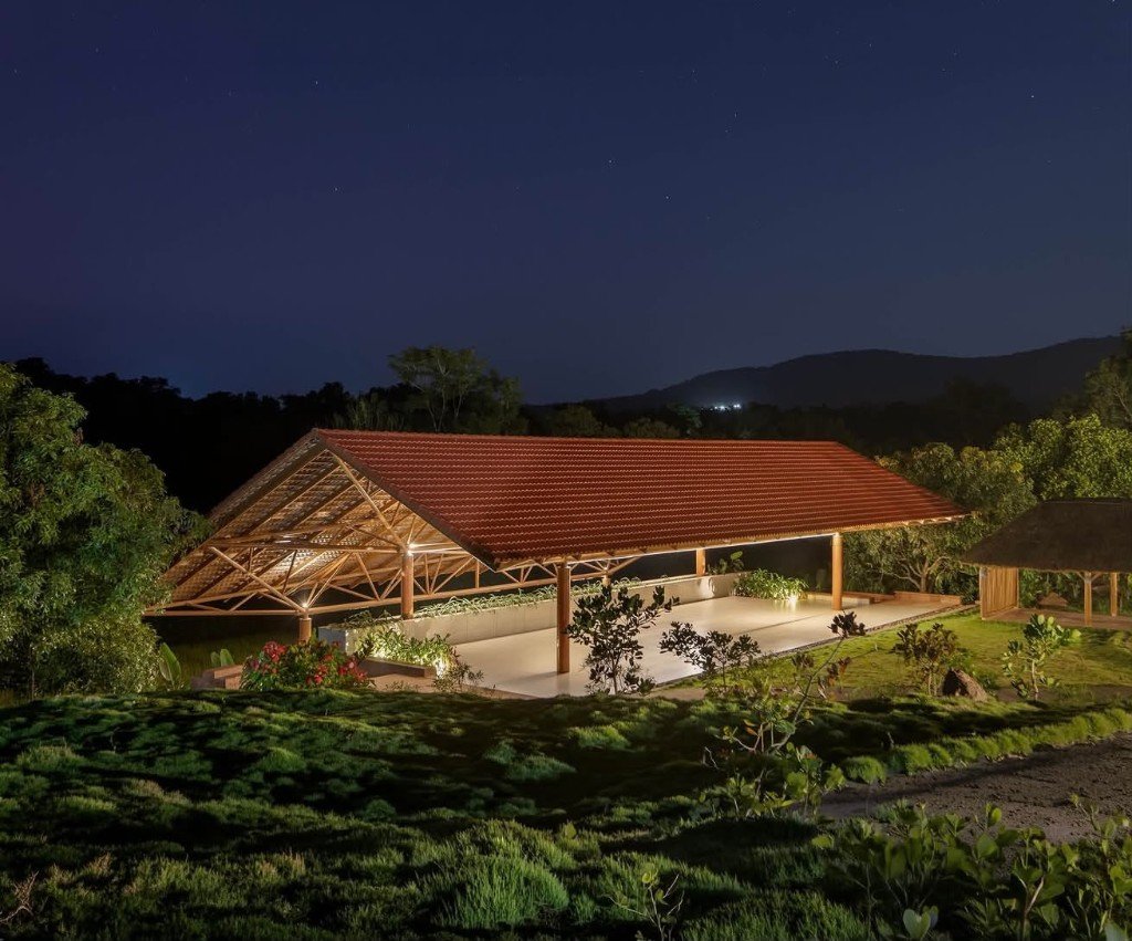 Open-Air Pavilion — Night View
